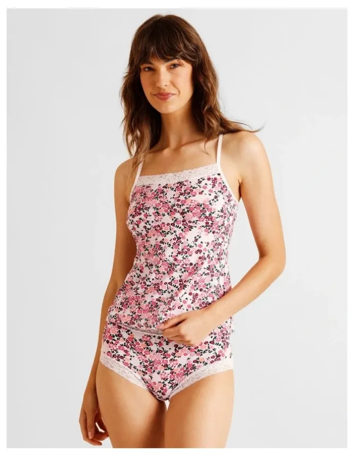 Soho Everyday Lace Cami in Pink