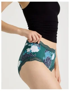 Soho Everyday Lace Full Brief in Teal