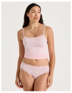 Soho Lace Modal Bikini in Light Pink