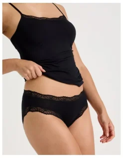 Soho Lace Modal Bikini in Black
