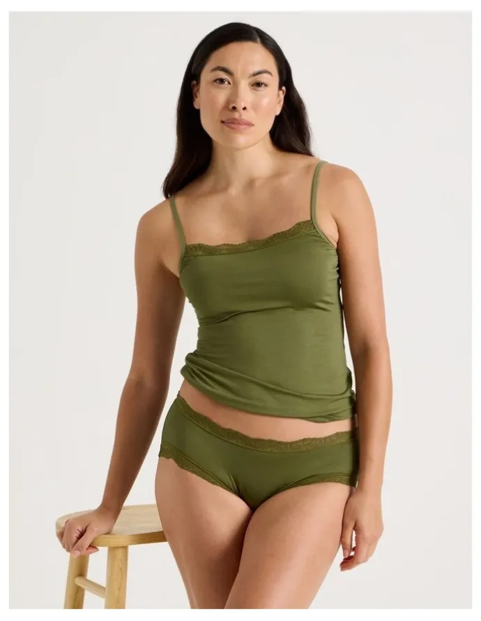 Soho Lace Modal Boyleg in Khaki