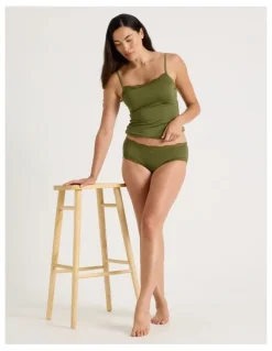 Soho Lace Modal Boyleg in Khaki