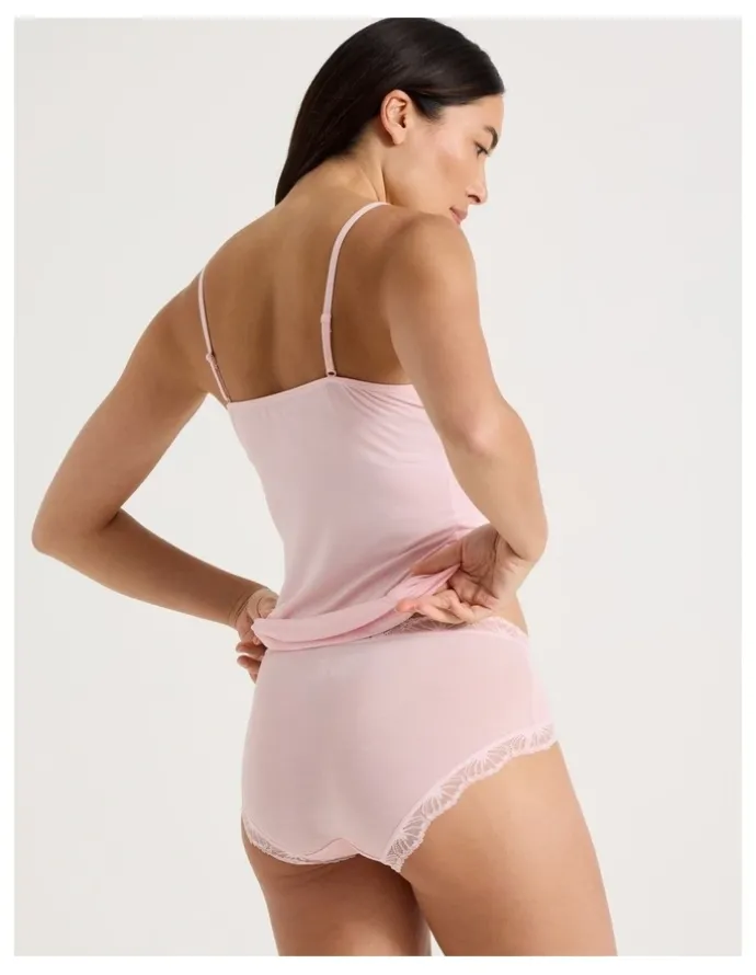 Soho Lace Modal Boyleg in Light Pink