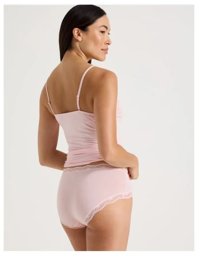 Soho Lace Modal Boyleg in Light Pink
