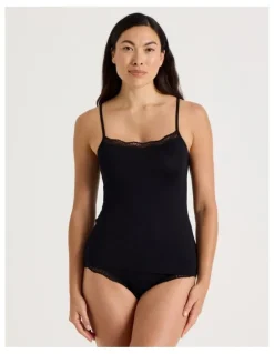 Soho Lace Modal Camisole in Black