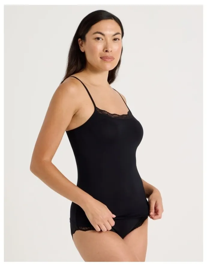 Soho Lace Modal Camisole in Black
