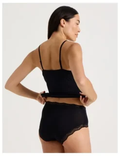 Soho Lace Modal Full Brief in Black