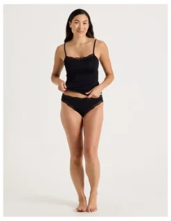 Soho Lace Modal G-string in Black