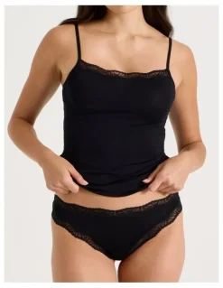 Soho Lace Modal G-string in Black
