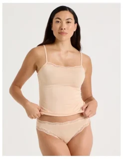 Soho Lace Modal G-string in Beige