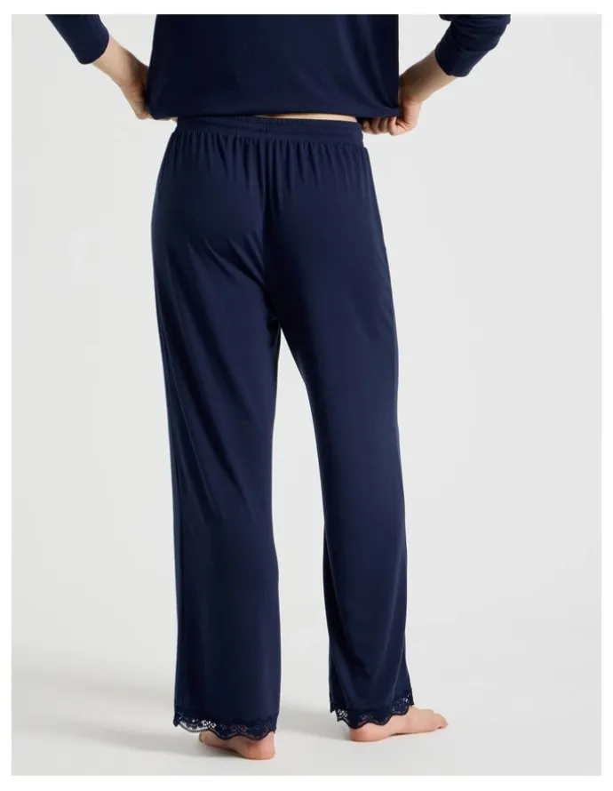 Soho Lace Pants in Navy