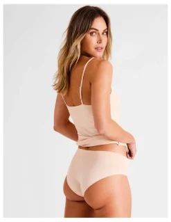 Soho Organic Cotton Boyleg in Beige