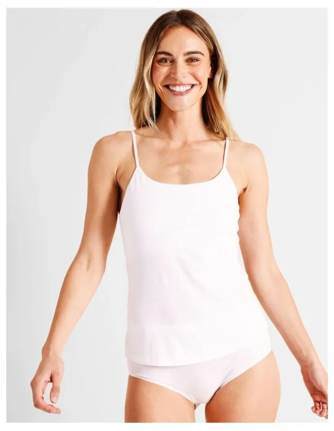 Soho Organic Cotton Camisole in White