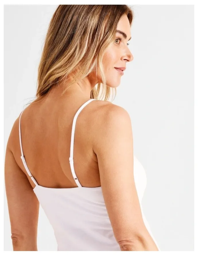 Soho Organic Cotton Camisole in White
