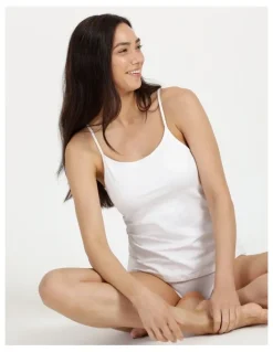 Soho Organic Cotton Camisole in White