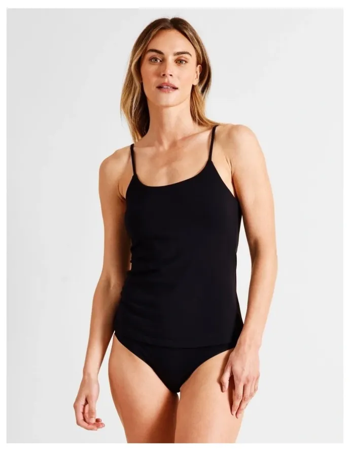 Soho Organic Cotton Camisole in Black