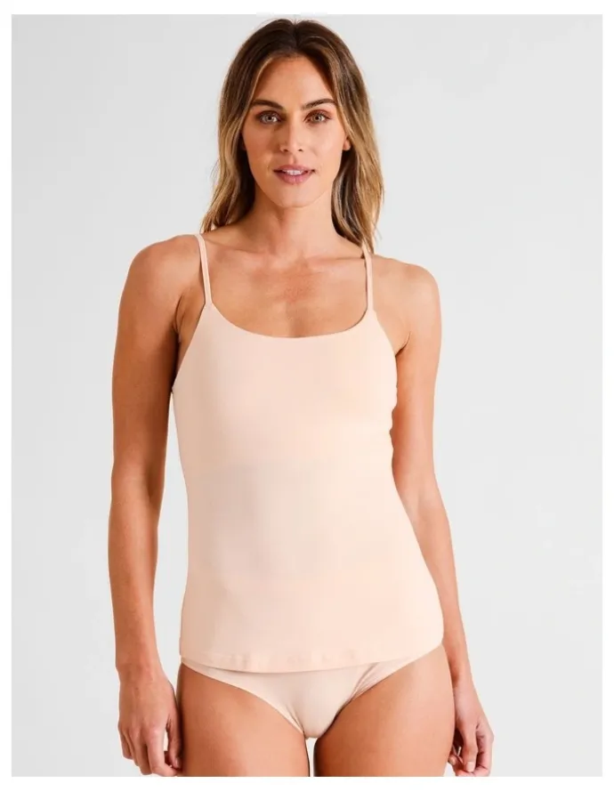 Soho Organic Cotton Camisole in Beige
