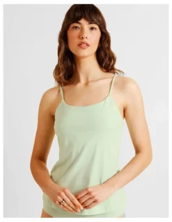 Soho Organic Cotton Camisole in Green