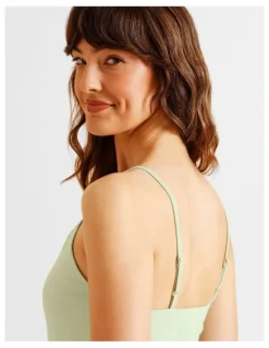 Soho Organic Cotton Camisole in Green