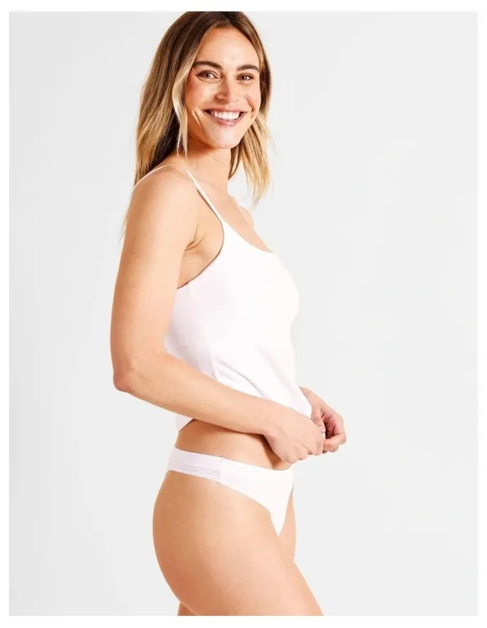 Soho Organic Cotton G-String in White