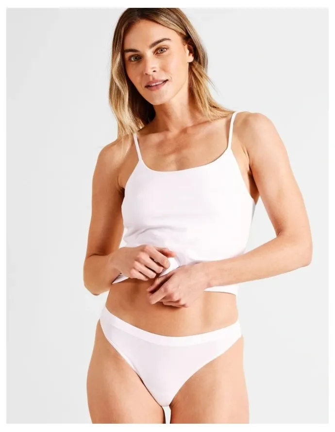 Soho Organic Cotton G-String in White