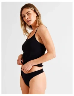 Soho Organic Cotton G-String in Black