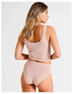 Soho Seamless Full Brief in Beige
