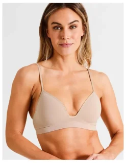 Soho Seamless Padded Bralette in Beige