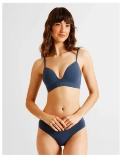 Soho Seamless Padded Bralette in Blue