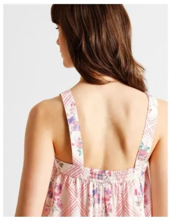 Soho Serene Woven Chemise in Diamond Floral Print