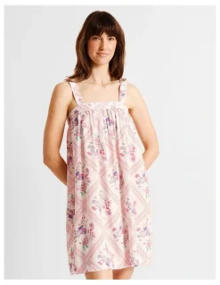Soho Serene Woven Chemise in Diamond Floral Print