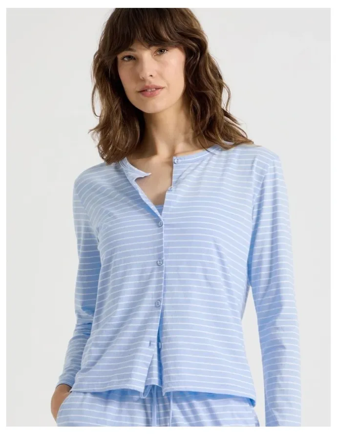 Soho Sleep Cardigan in Blue Stripe