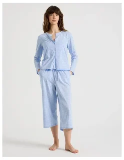 Soho Sleep Cardigan in Blue Stripe