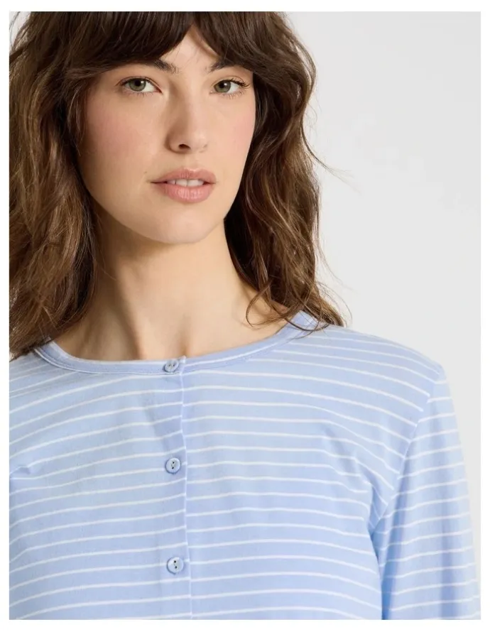 Soho Sleep Cardigan in Blue Stripe