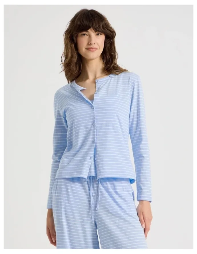 Soho Sleep Cardigan in Blue Stripe