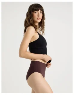 Soho Smooth Fit Full Brief in Dark Mauve