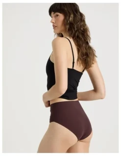 Soho Smooth Fit Full Brief in Dark Mauve