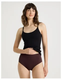 Soho Smooth Fit Full Brief in Dark Mauve
