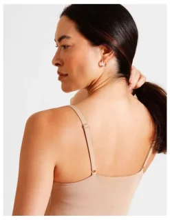 Soho Soft Feel Bodysuit in Beige