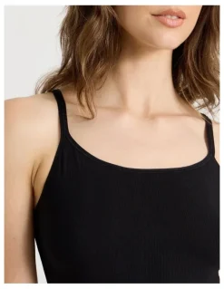 Soho Soft Feel Rib Camisole in Black