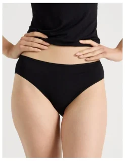 Soho Soft Feel Rib High Cut in Black