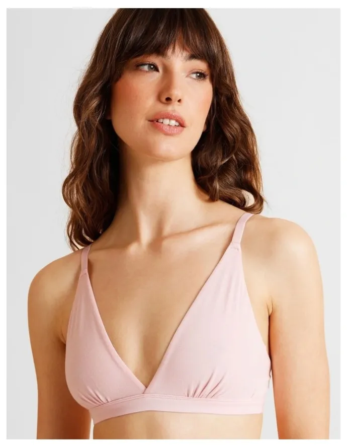 Soho Soft Feel Triangle Bralette in Black
