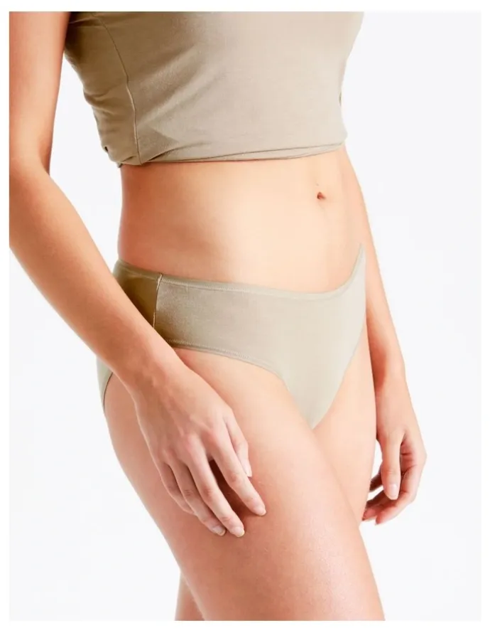 Soho Soho Modal Bikini in Beige