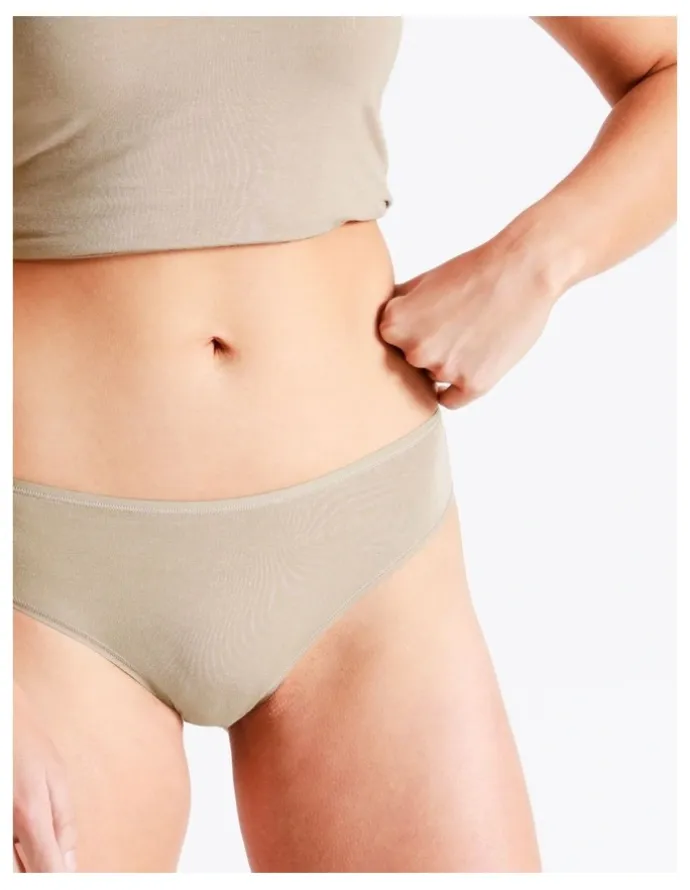 Soho Soho Modal Bikini in Beige