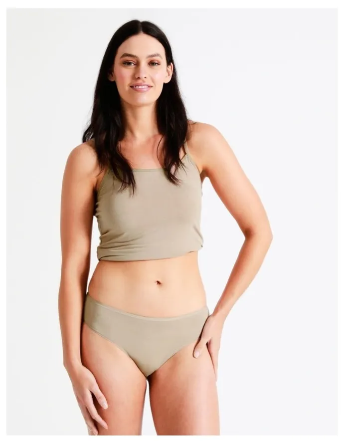 Soho Soho Modal Bikini in Beige