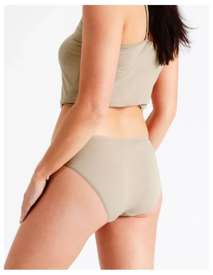 Soho Soho Modal Bikini in Beige