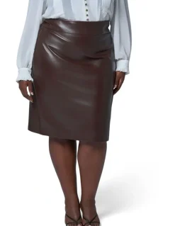 Something 4 Olivia Aurelia Pu Midi Skirt