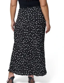 Something 4 Olivia Emily Printed Midi Skirt