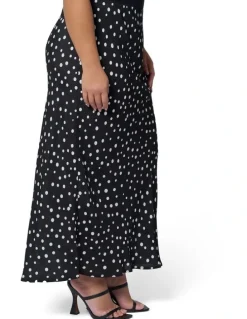 Something 4 Olivia Emily Printed Midi Skirt