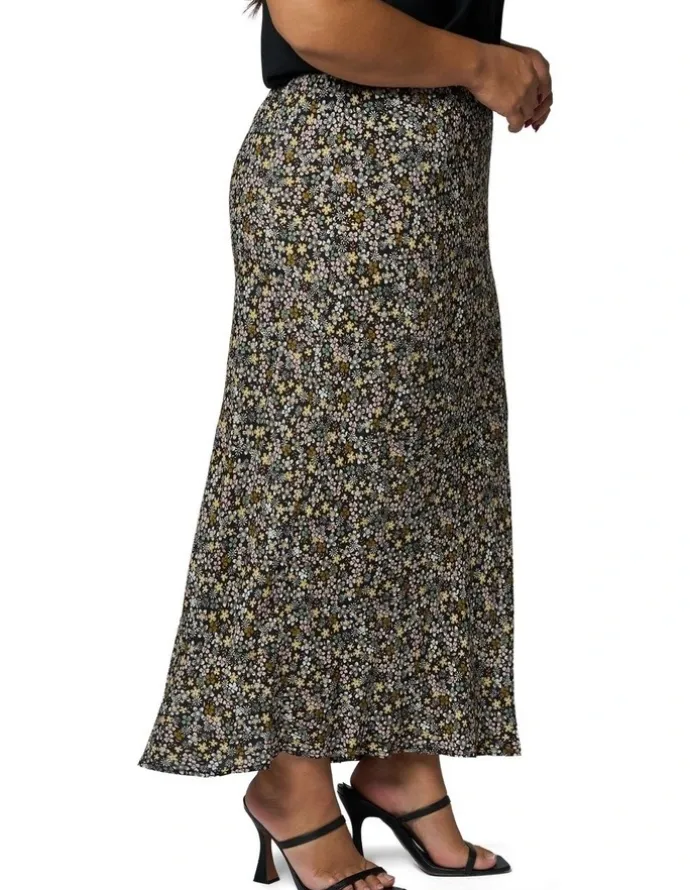 Something 4 Olivia Emily Printed Midi Skirt in Multi